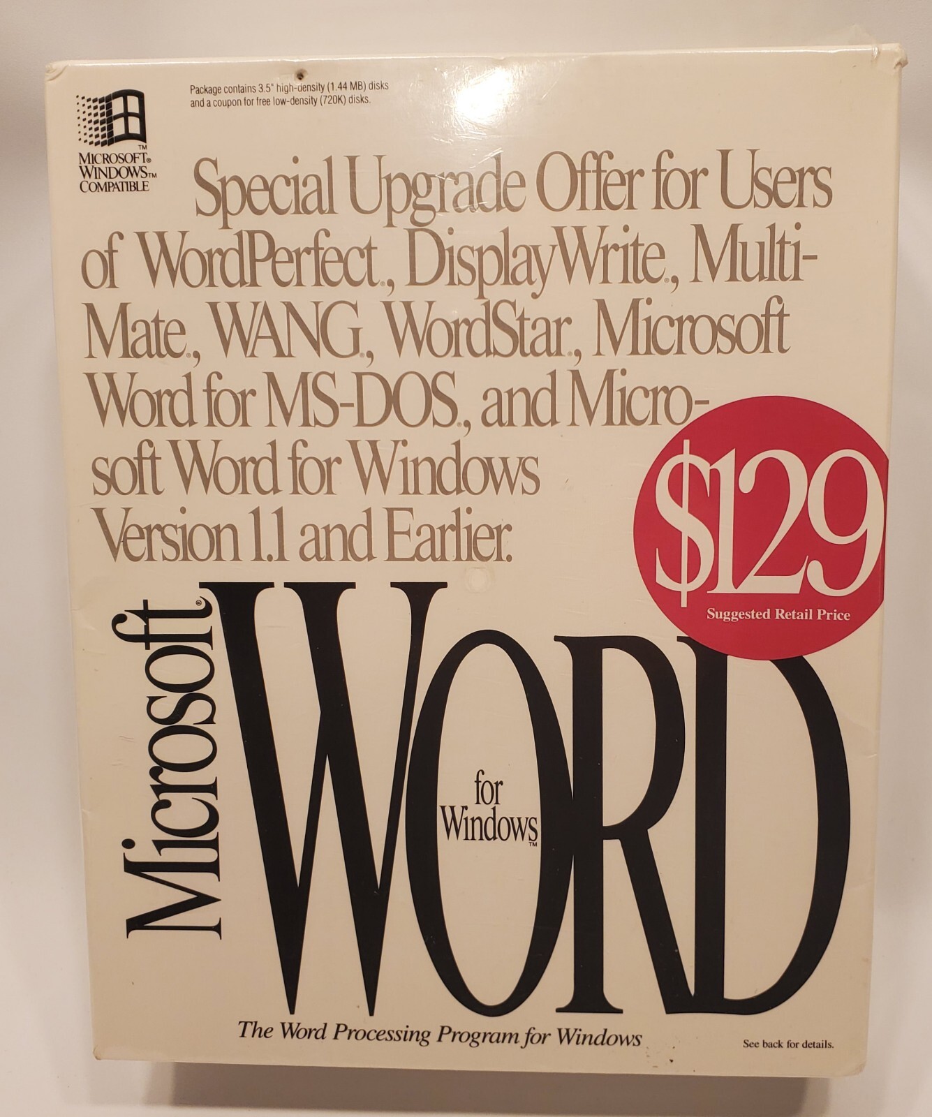 Microsoft Word for Windows 1992 BRAND NEW UNOPENED