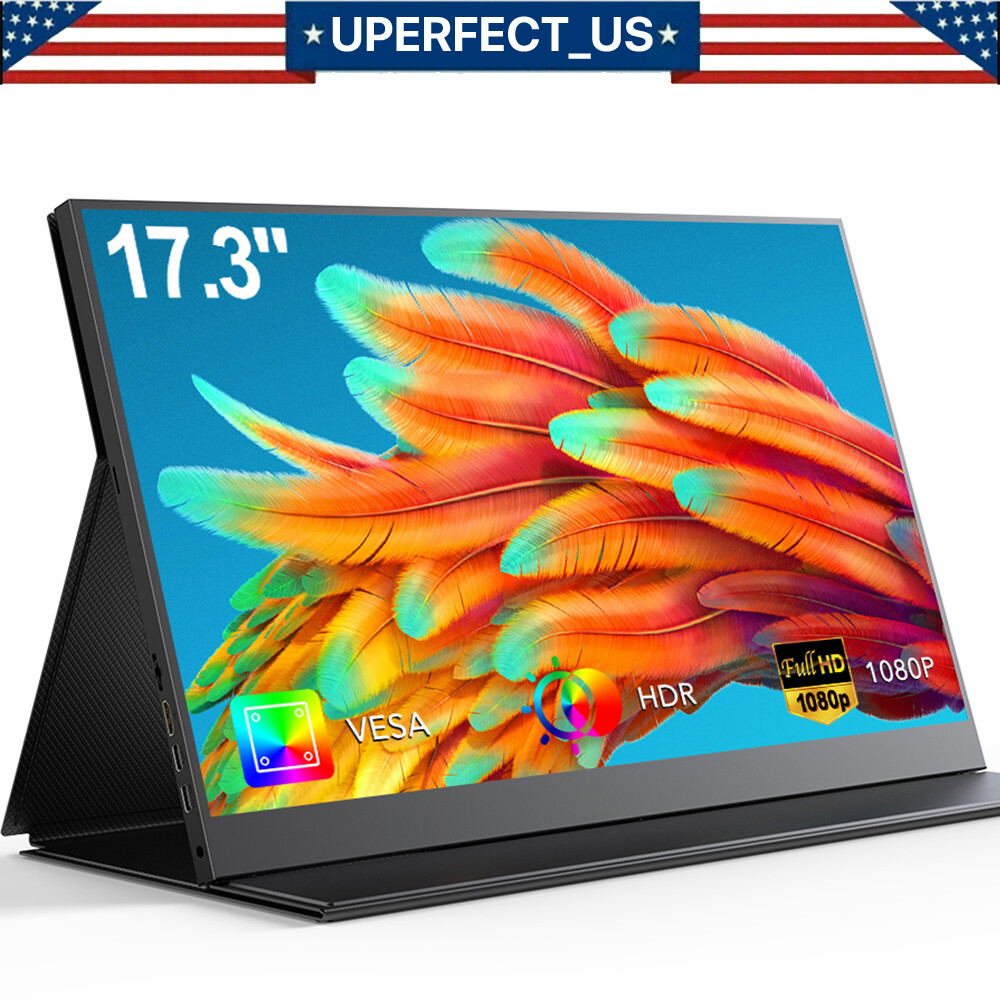 2024 NEW 17.3 Inch 2K QHD IPS Portable Monitor LED Gaming Screen HDMI For PS6 5
