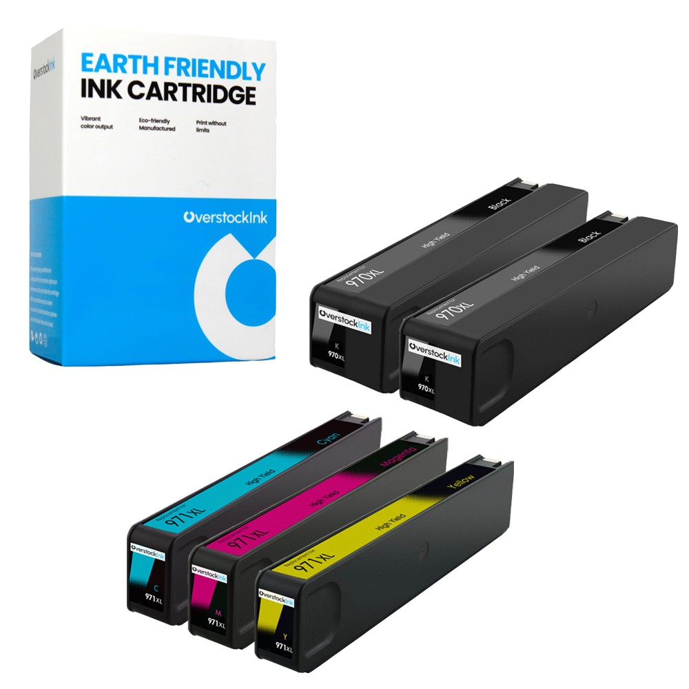 OSI 5X Compatible 970XL 971XL Printer Ink Cartridges for HP OfficeJet Pro X551dw