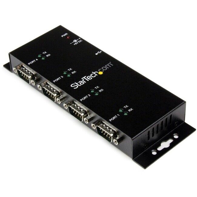 StarTech 4-Port USB to DB9 RS232 Serial Adapter Hub