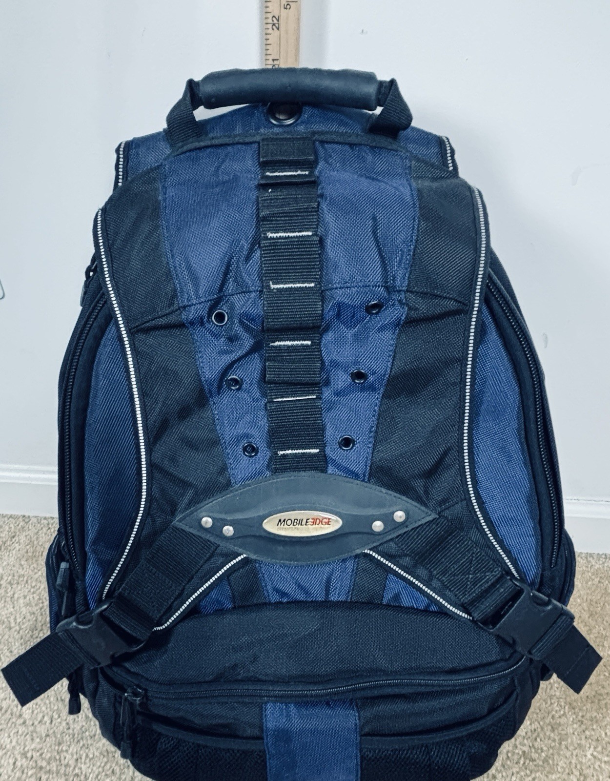 Mobile Edge Bring It On Laptop Computer Backpack Blue Travel School 21 Inch