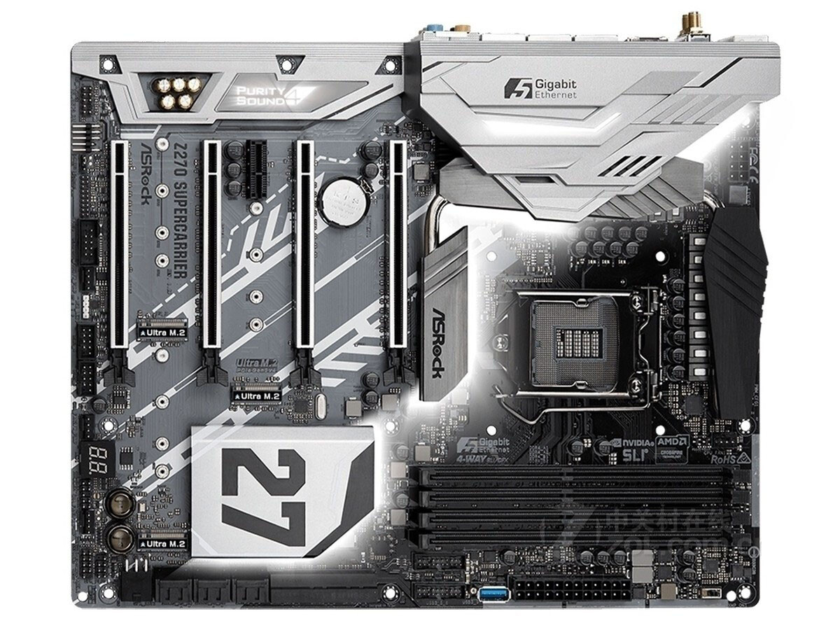 For ASROCK Z270 SuperCarrier motherboard LGA1151 4*DDR4 64G DP+HDMI ATX Tested