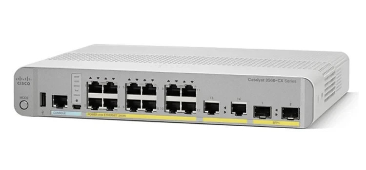 Switch Cisco WS-C3560CX-12PC-S 12x PoE+ 1Gb 2x 1Gb 2x SFP 1Gb Managed