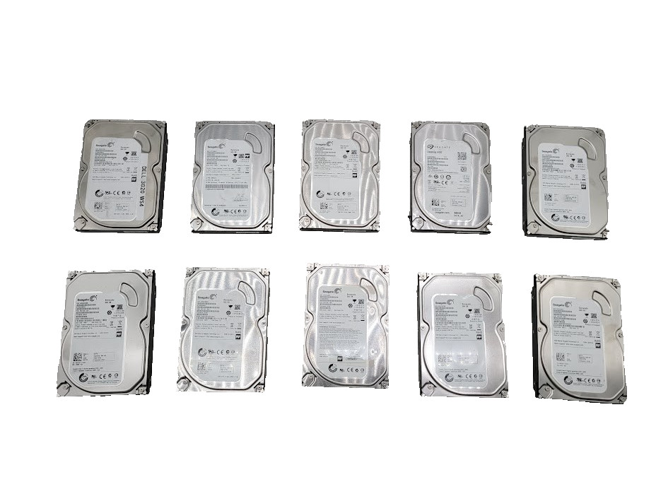 Lot of 10 Seagate Barracuda ST500DM002 500GB 3.5" SATA HDD 7200RPM