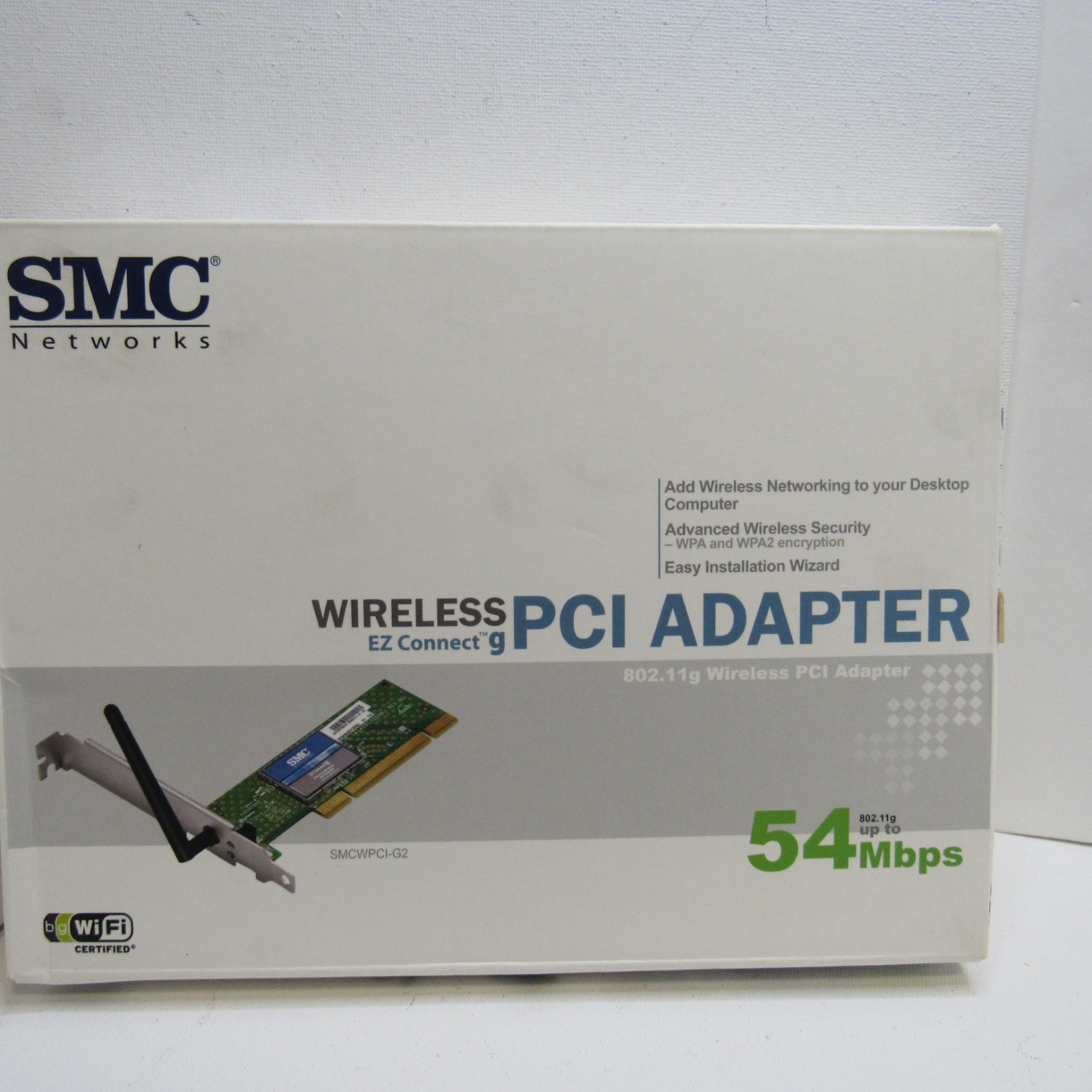 SMC Wireless EZ Connect “g” PCI Adapter SMCWPCI‑G2 – 802.11g 54Mbps – Sealed New