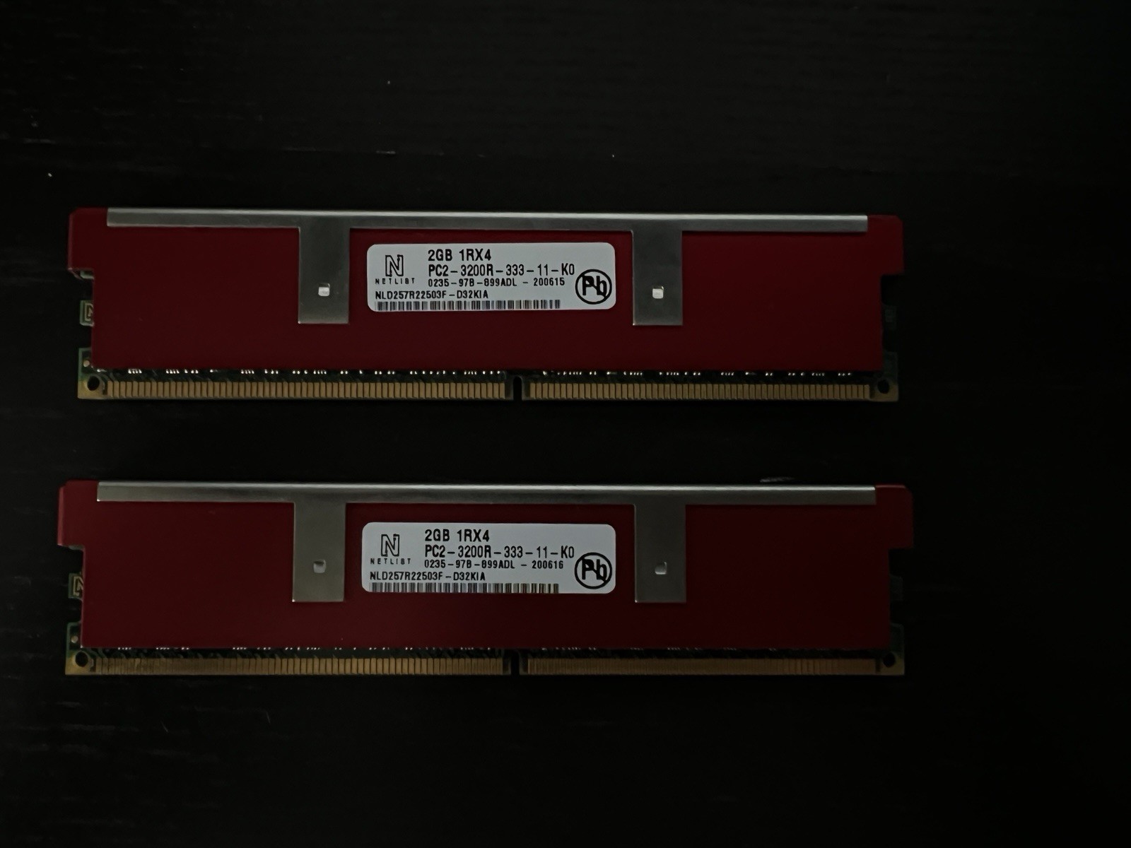 Dell/Netlist DDR2 400Mhz 4GB PC2-3200R ECC RAM Memory NLD257R22503F-D32KIA 