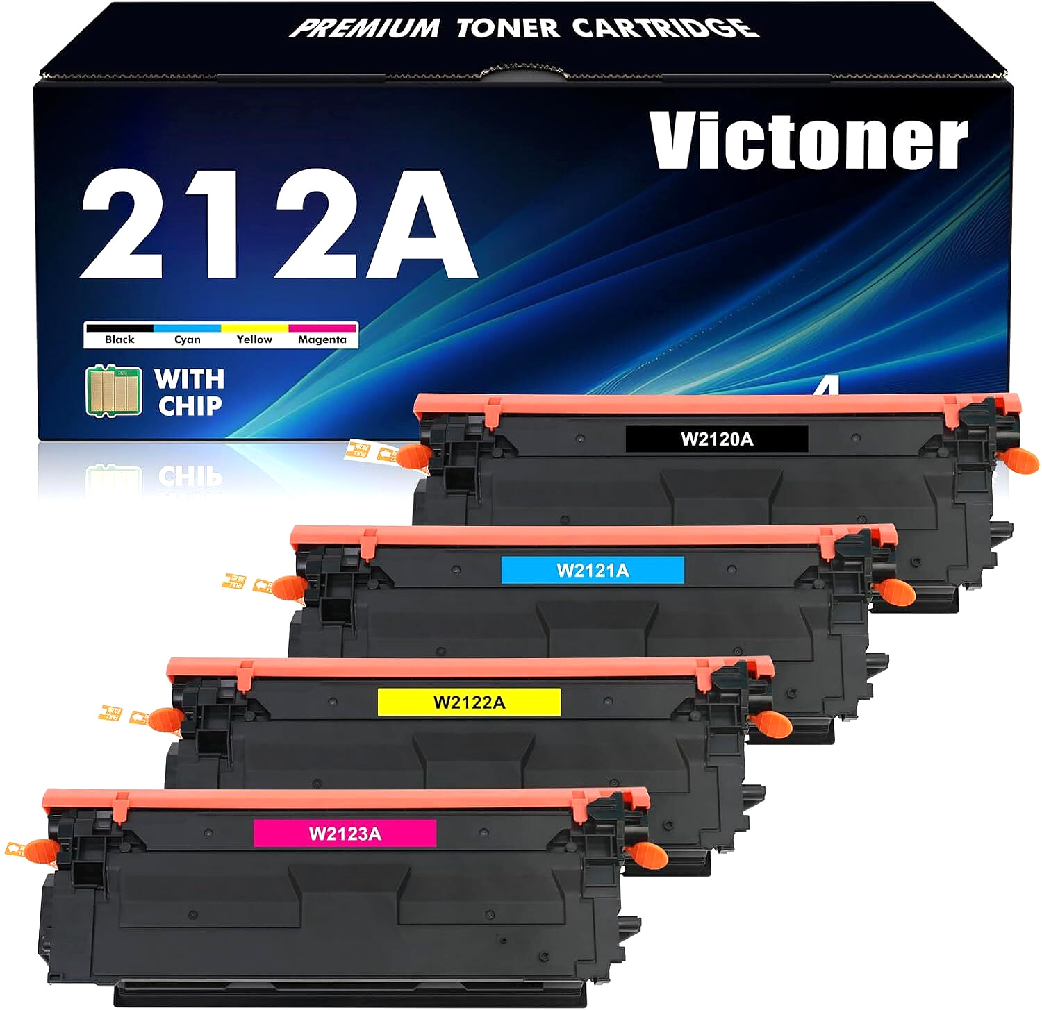 212A Toner Cartridge for HP Color LaserJet Enterprise M554/M555/MFP M578 Series