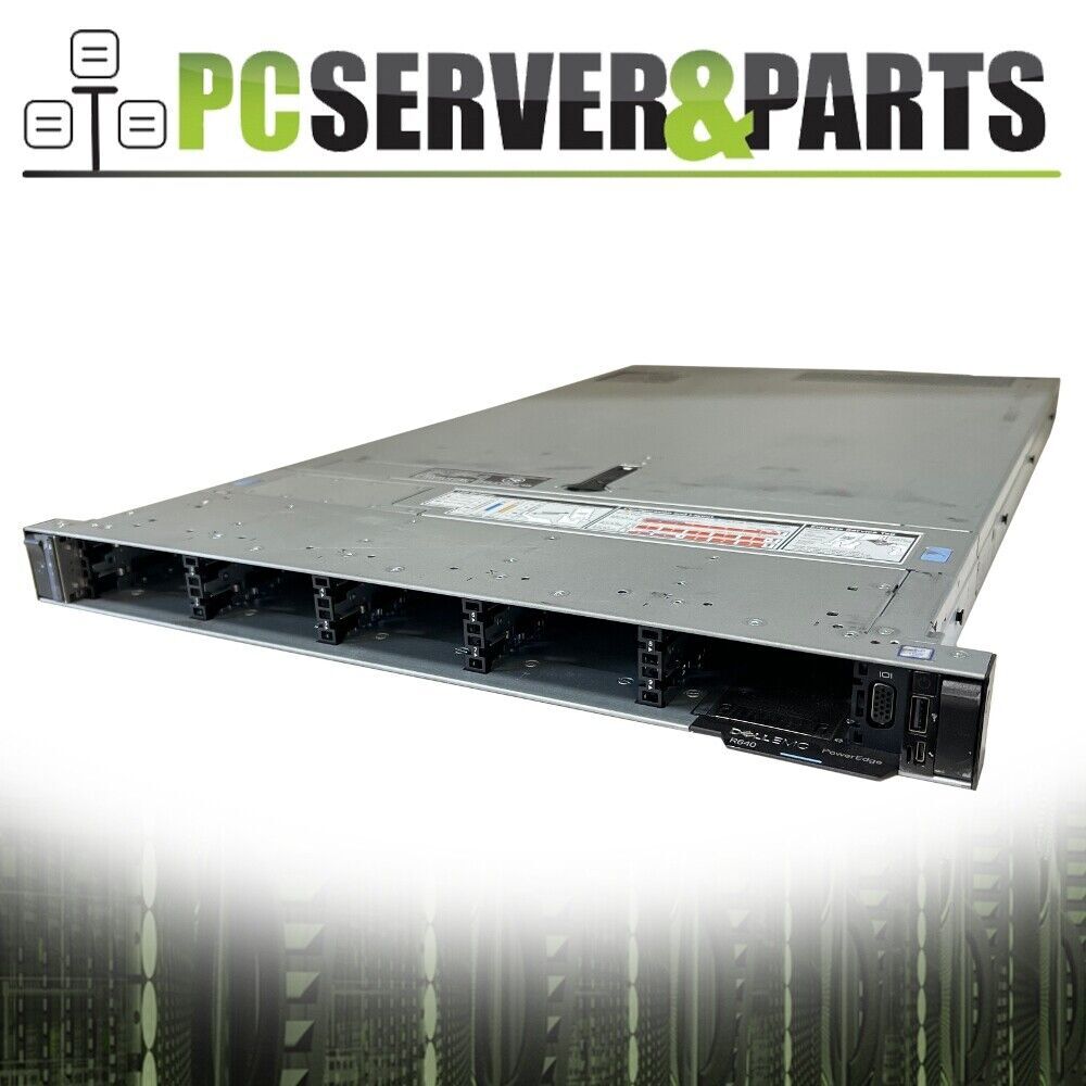 Dell PowerEdge R640 10-Bay Server 2X Gold 6152 512GB Rails 10x Trays 10GbE