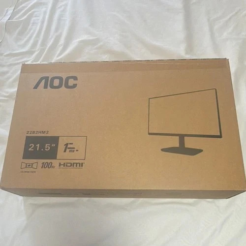 NEW IN BOX AOC 22B2HM2 22 Inch FHD 1920x1080 100Hz LED Monitor 22"