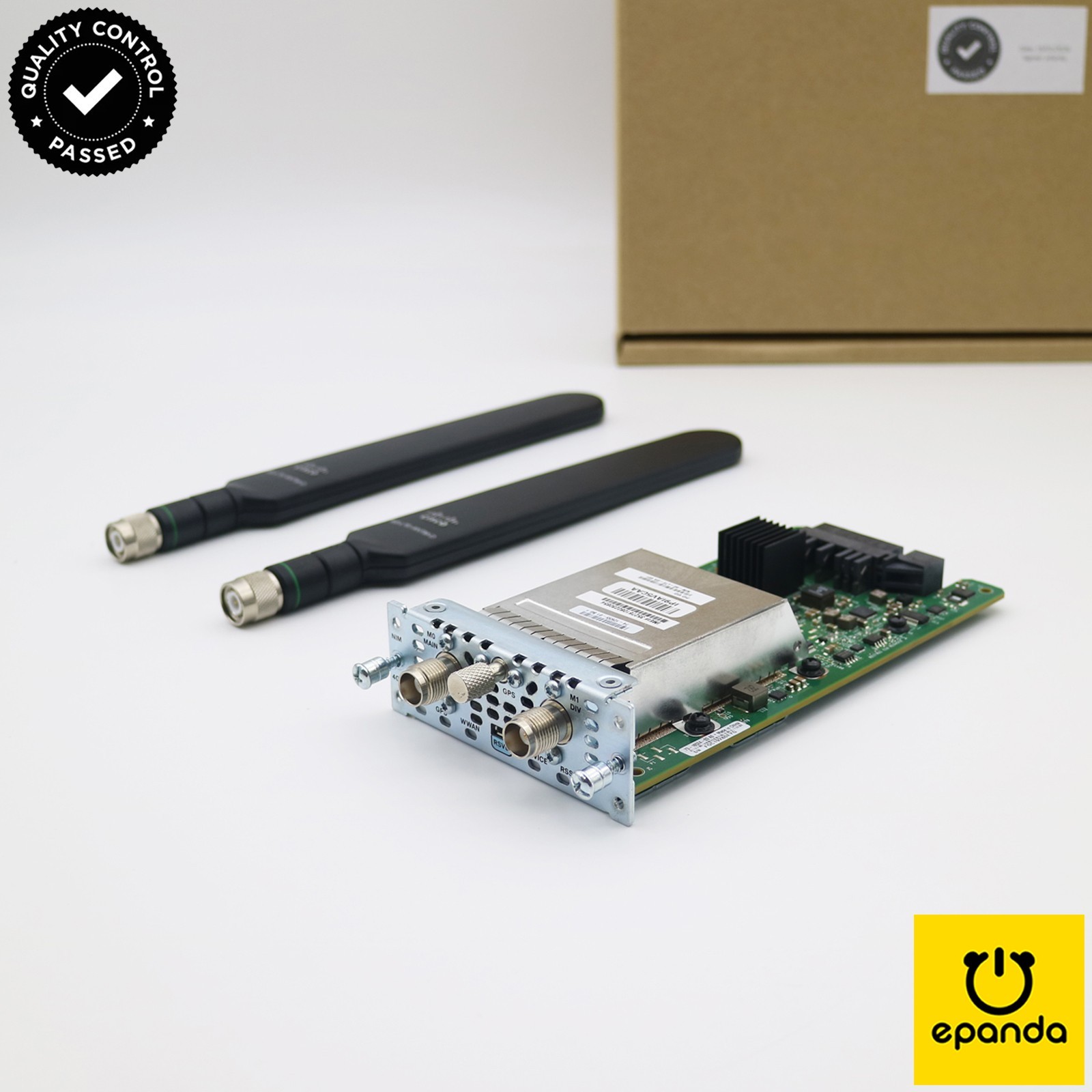 Cisco NIM-4G-LTE-GA MC7340 for ISR4000 with 2x Antennas | AU-Carrier, 1Y-Wty