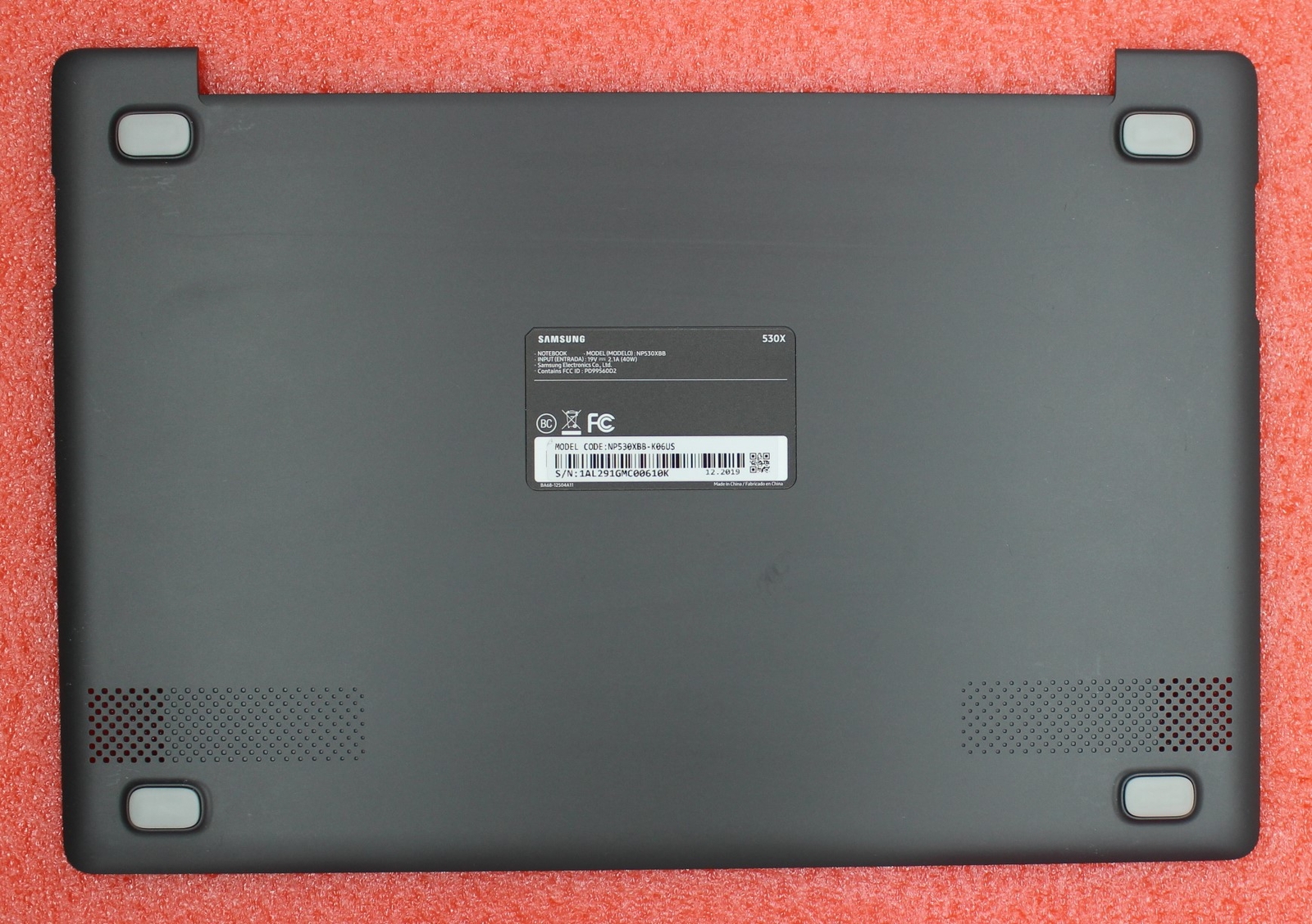 BA98-01694C - Samsung NP530XBB Grey Bottom Cover