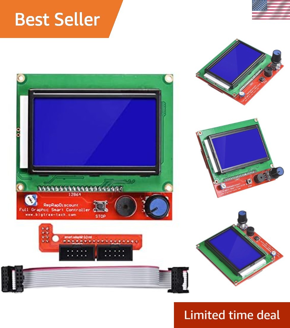 3D Printer Reprap Smart Controller 12864 LCD Display with Smart Controller Bo...