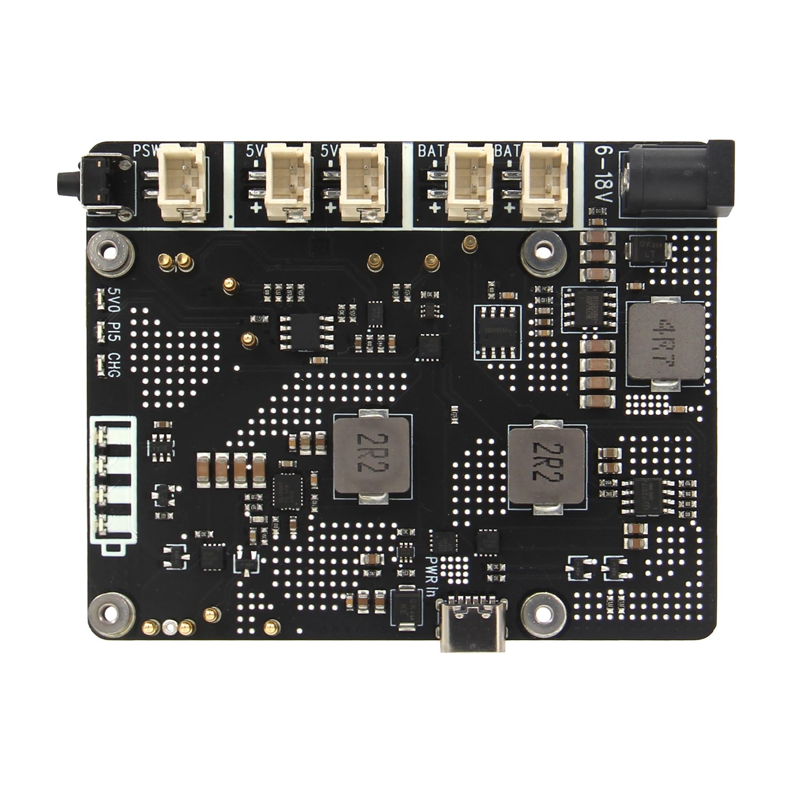 Geekworm X1203 5V UPS Expansion Board for Raspberry Pi 5, Wide 618V Input