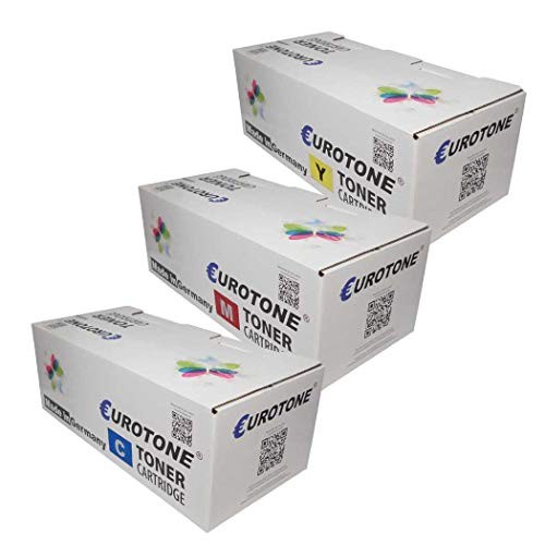 Eurotone 3x Toner Cartridge Compatible for Konica Minolta CF2002+CF2002C+CF2002Y