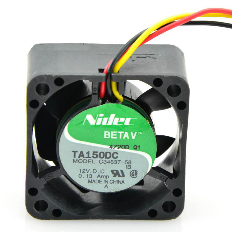 1PC dual ball cooling fan CPU server cooling  TA150 4020 C34637-58 12V 0.13A 