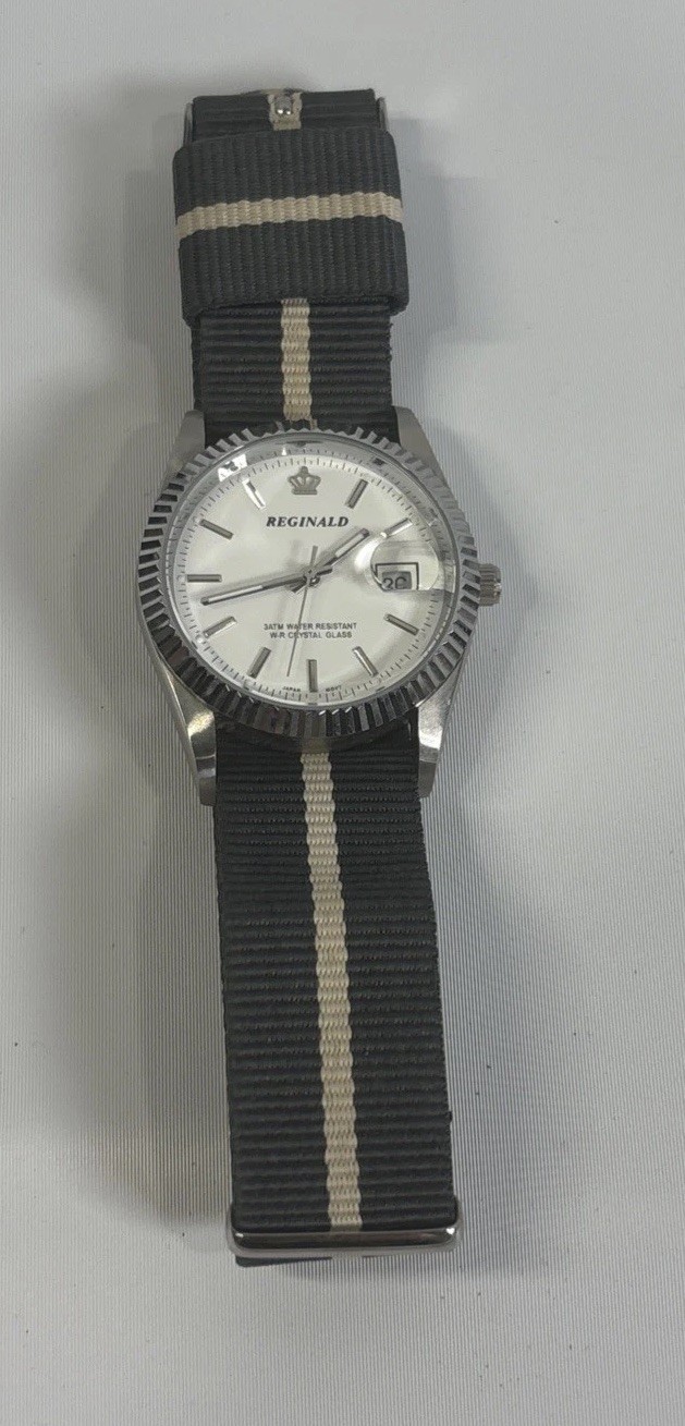 REGINALD Watch Men 2115 Quartz Coke Calendar New Batt