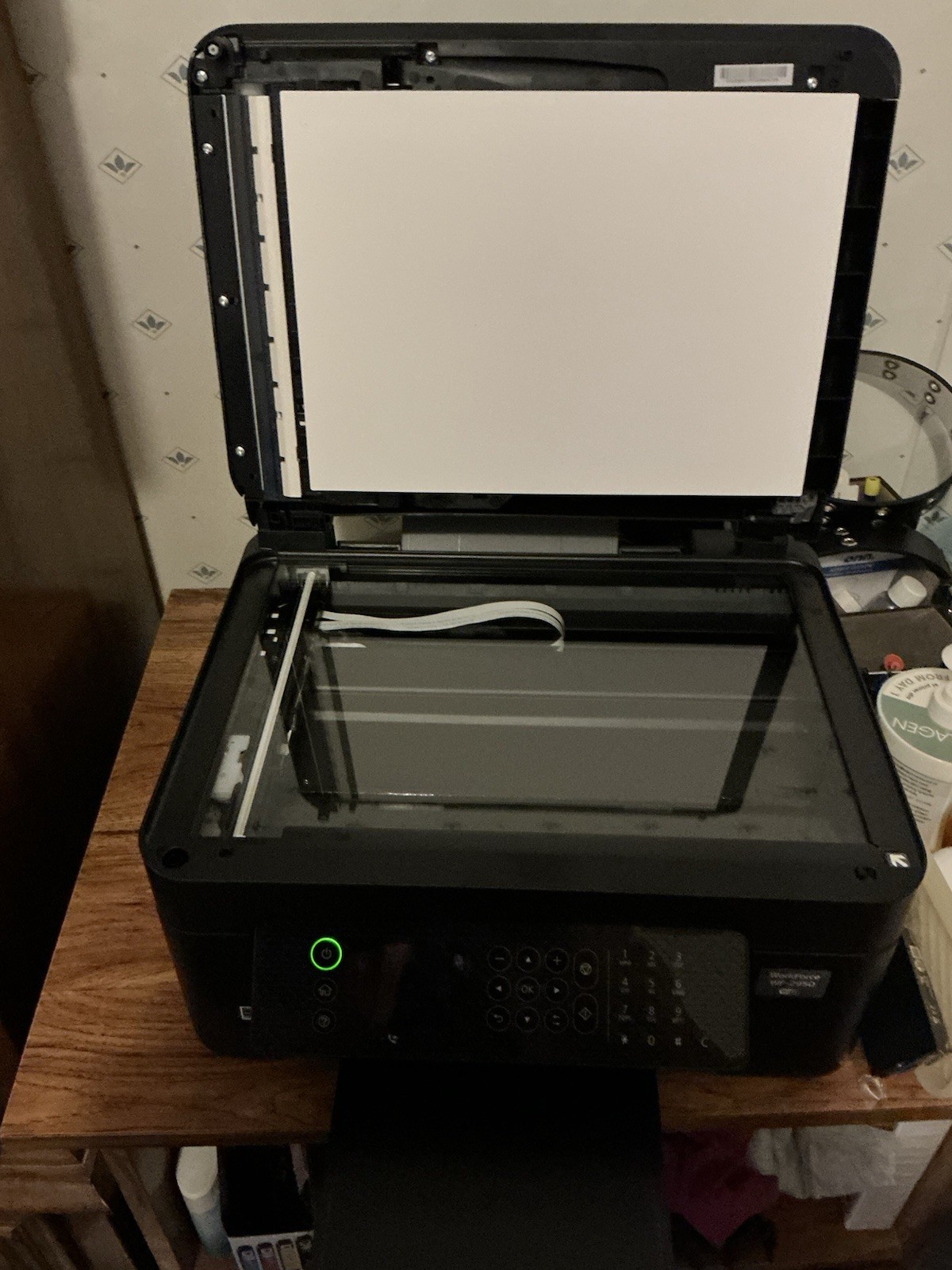 Epson WF-2950 All-In-One Inkjet Printer Scanner Copier Fax w/new box of ink. 