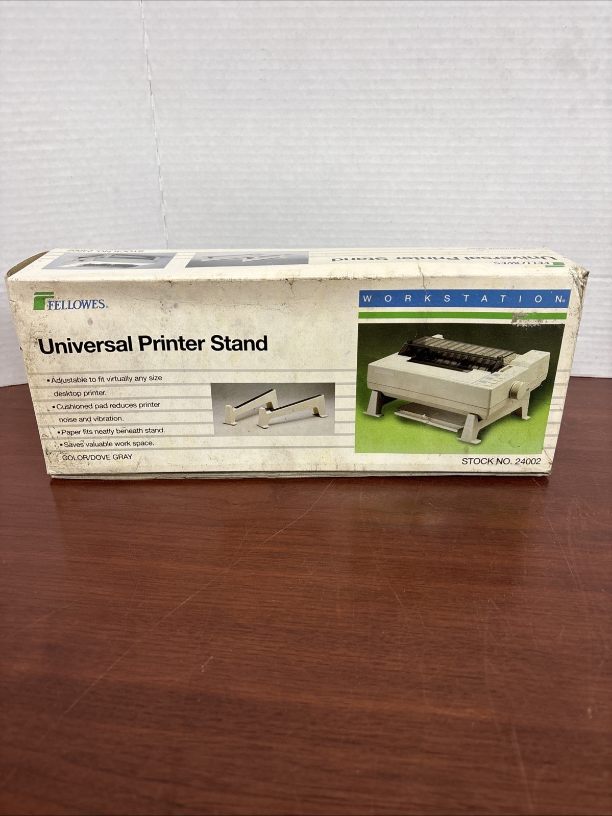 Fellowes Printer Adjustable Stand 2pc Gray 24002 ***New