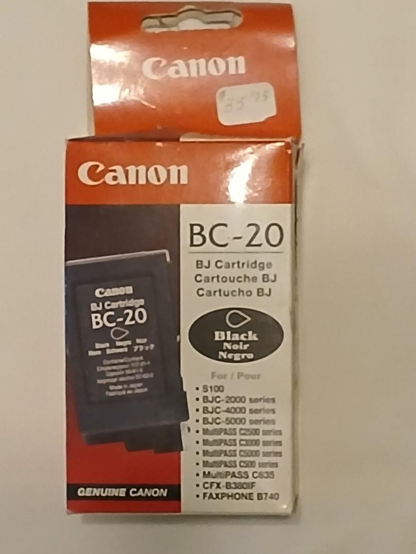 Canon BC-20 Black Ink Cartridge for  BJC-2000SP  BJC-4000 series  BJC-5500