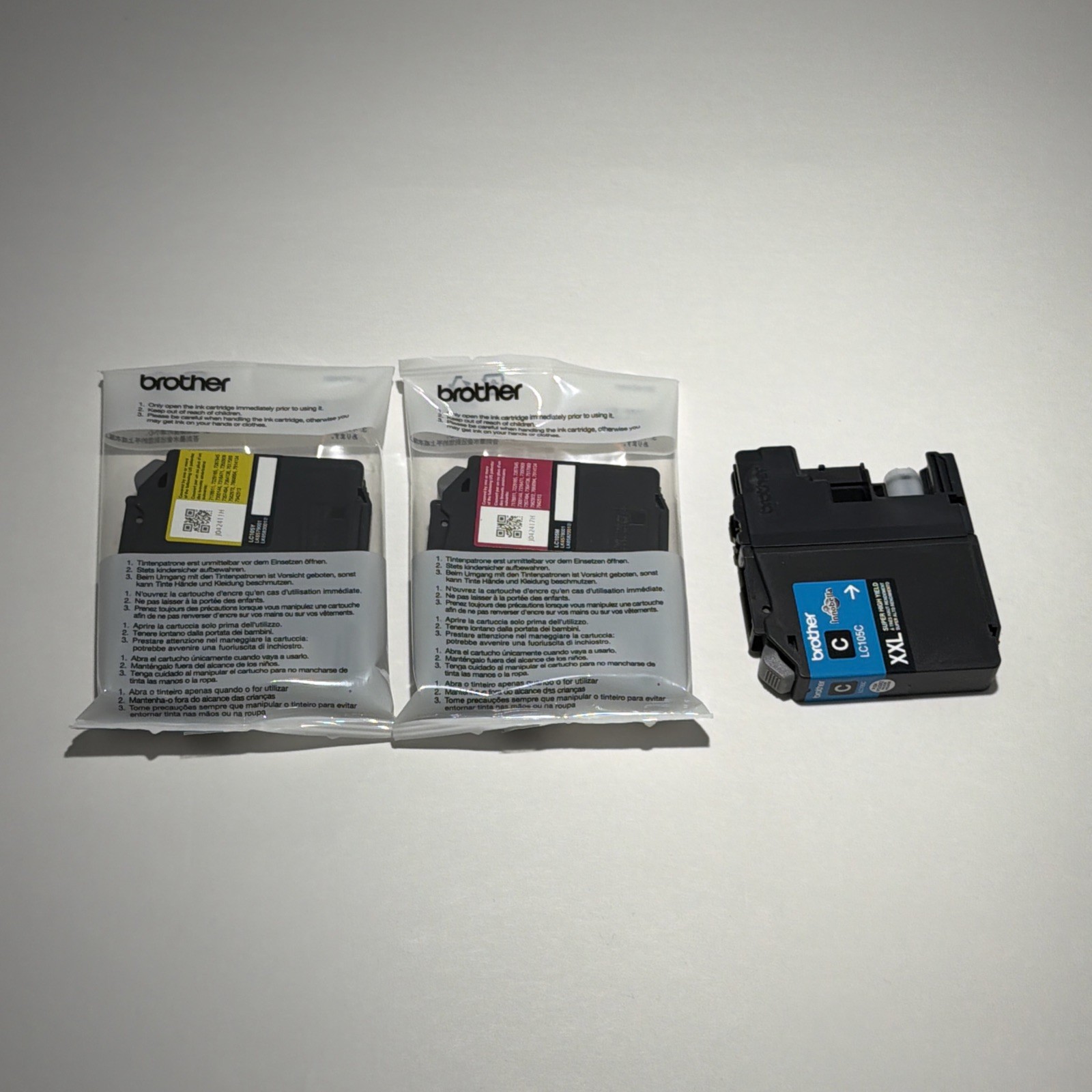 GENUINE Brother LC-105 Ink 3 Pack for MFC-4310DW MFC-J4410DW 2/3 Sealed