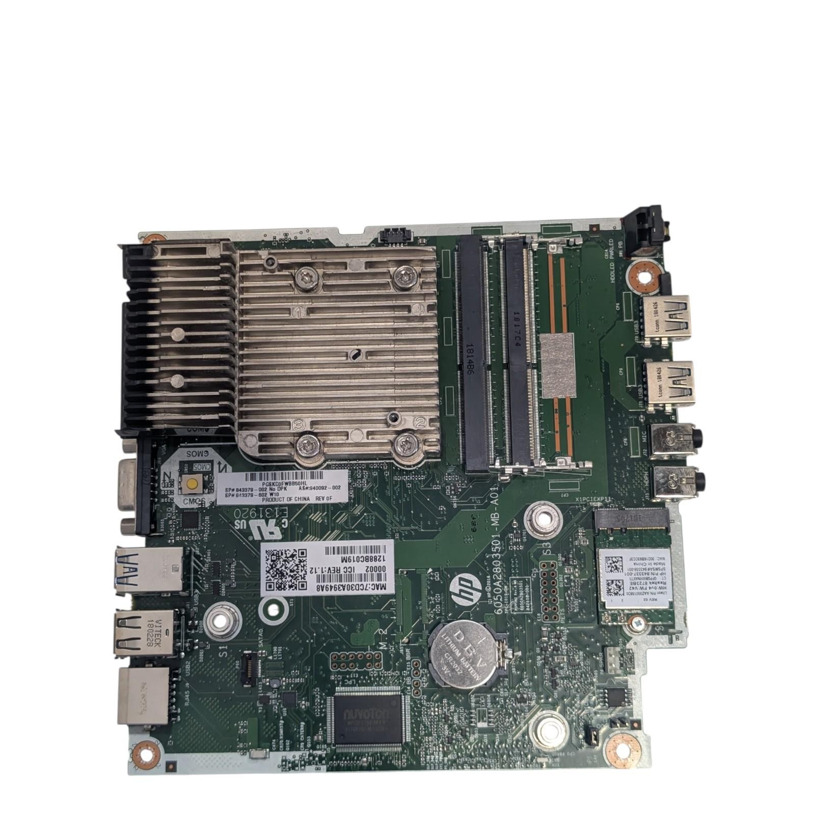 HP 260 G2 DM DDR4 SODIMM Motherboard 843379-002 940092-002