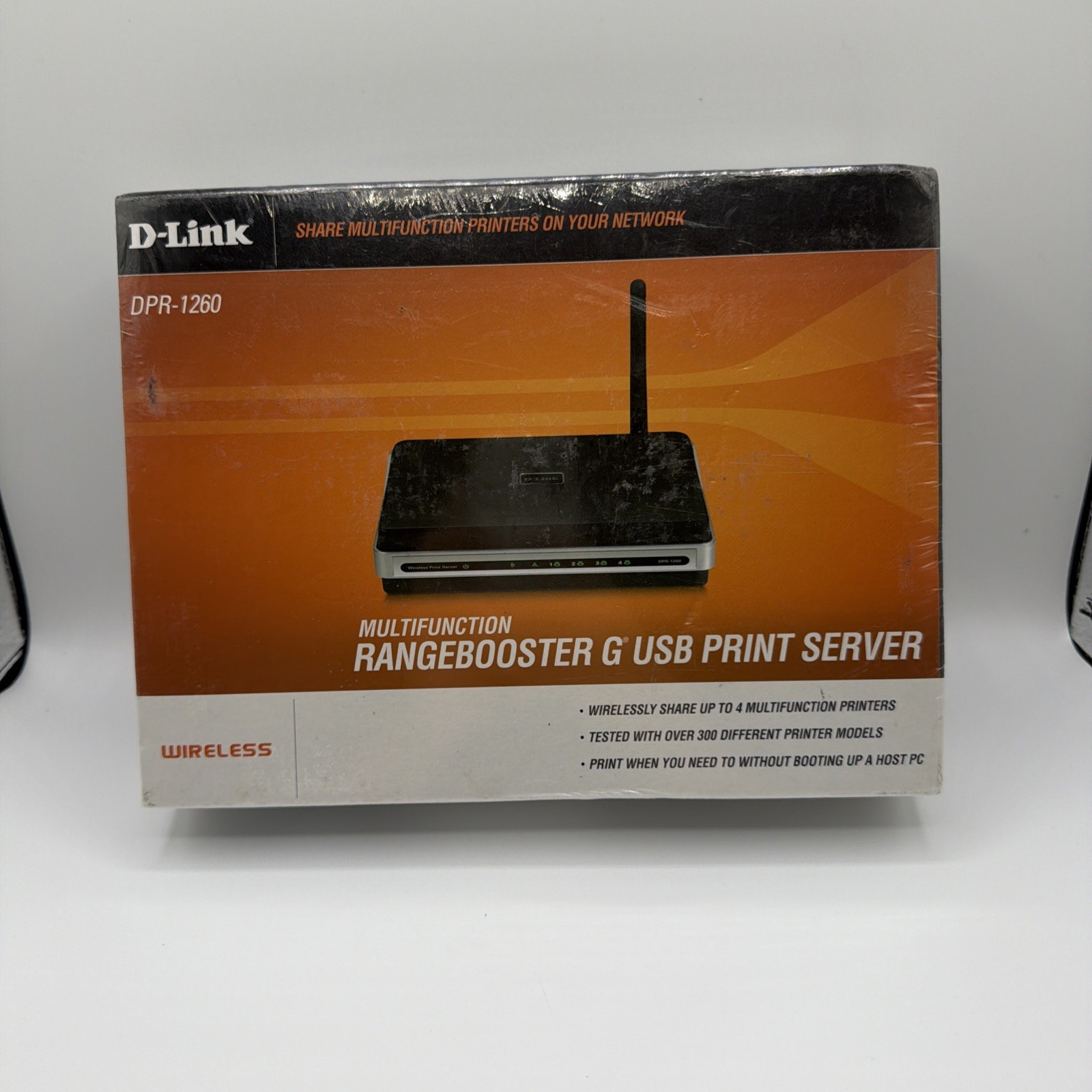 D-Link DPR-1260RangeBooster G USB Wireless Multifunction Print Server New Sealed
