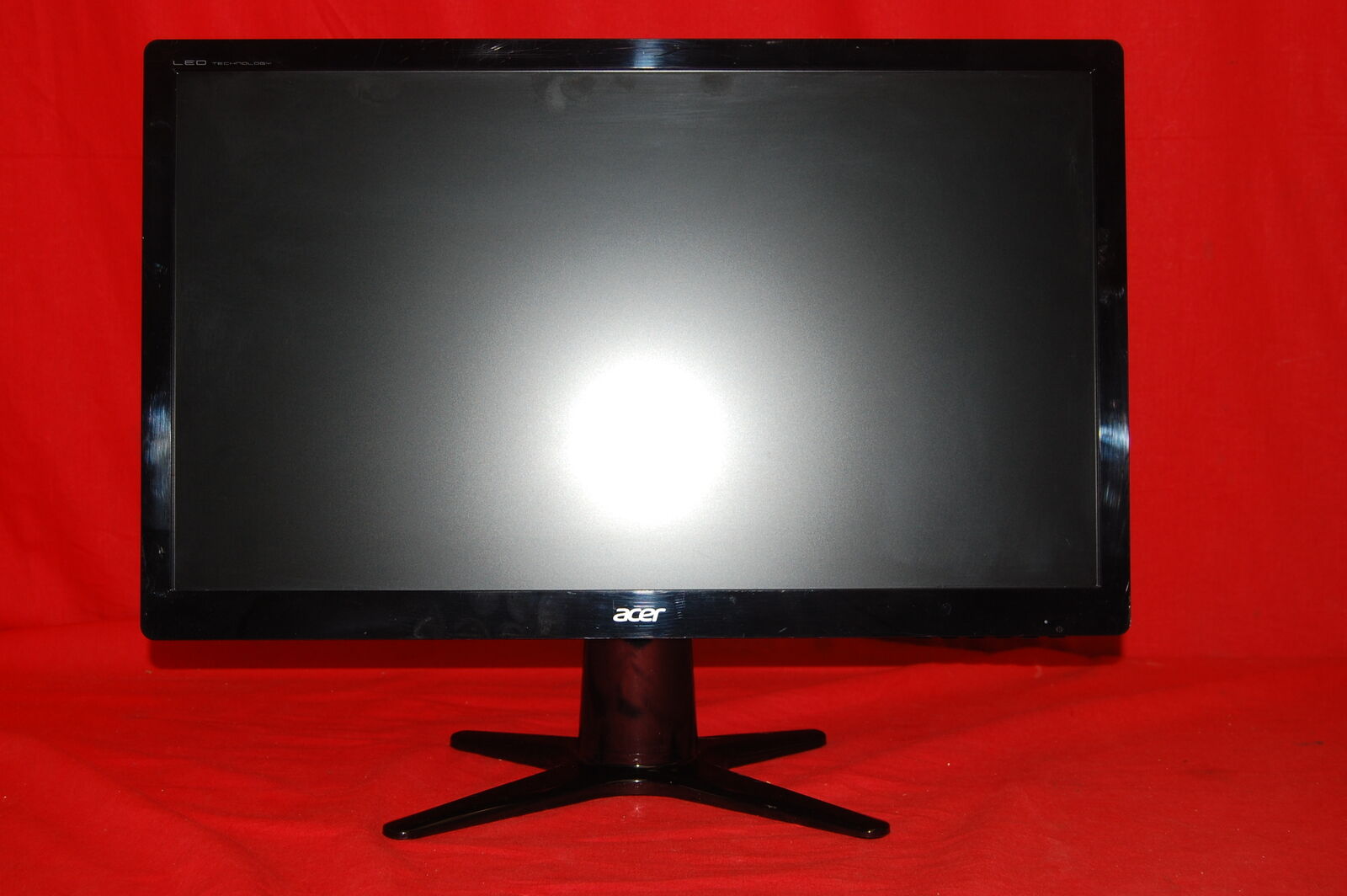 Acer G226HQL 21.5 Inch Screen LED Monitor DVI-D VGA Inputs Black Very Good 0688