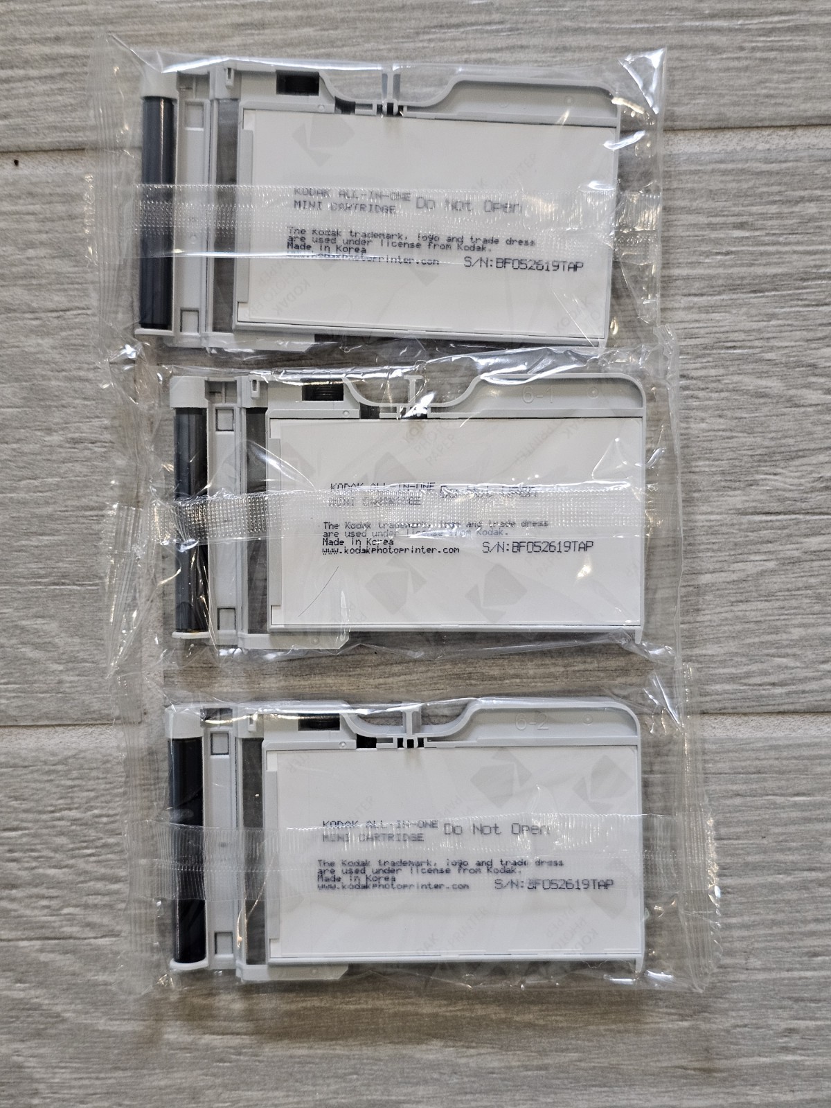 Kodak Mini All-In-One Photo Printer Ink Paper Refill Cartridges Lot of 3 Small