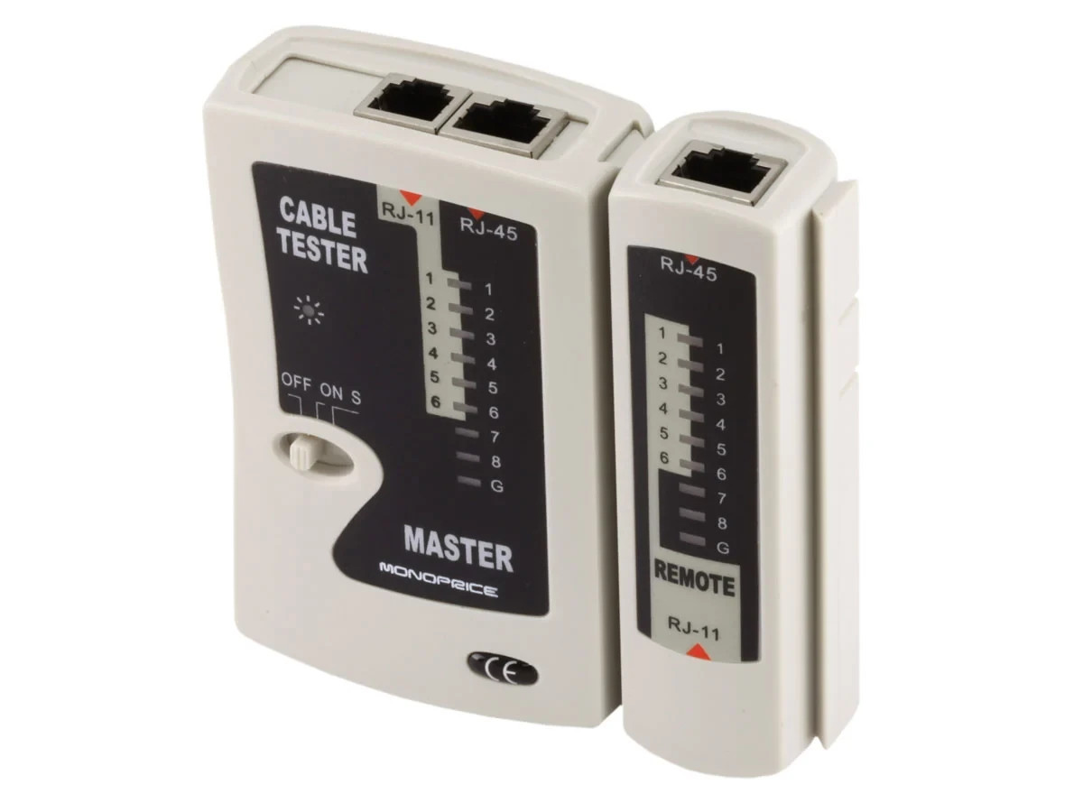 Monoprice RJ11 and RJ45 Modular Plug Tester 8138