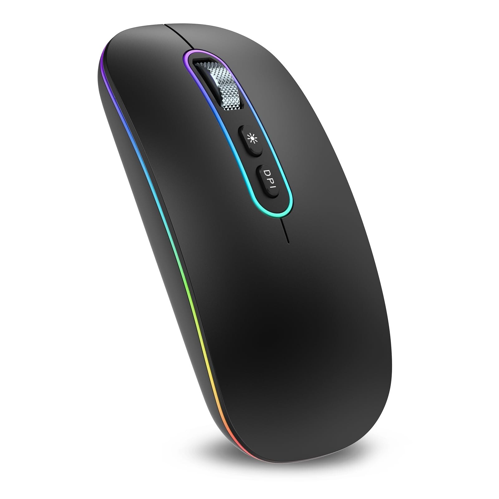 cimetech Wireless Mouse Bluetooth for Laptop, M01 Rechargeable Silent LED Com...