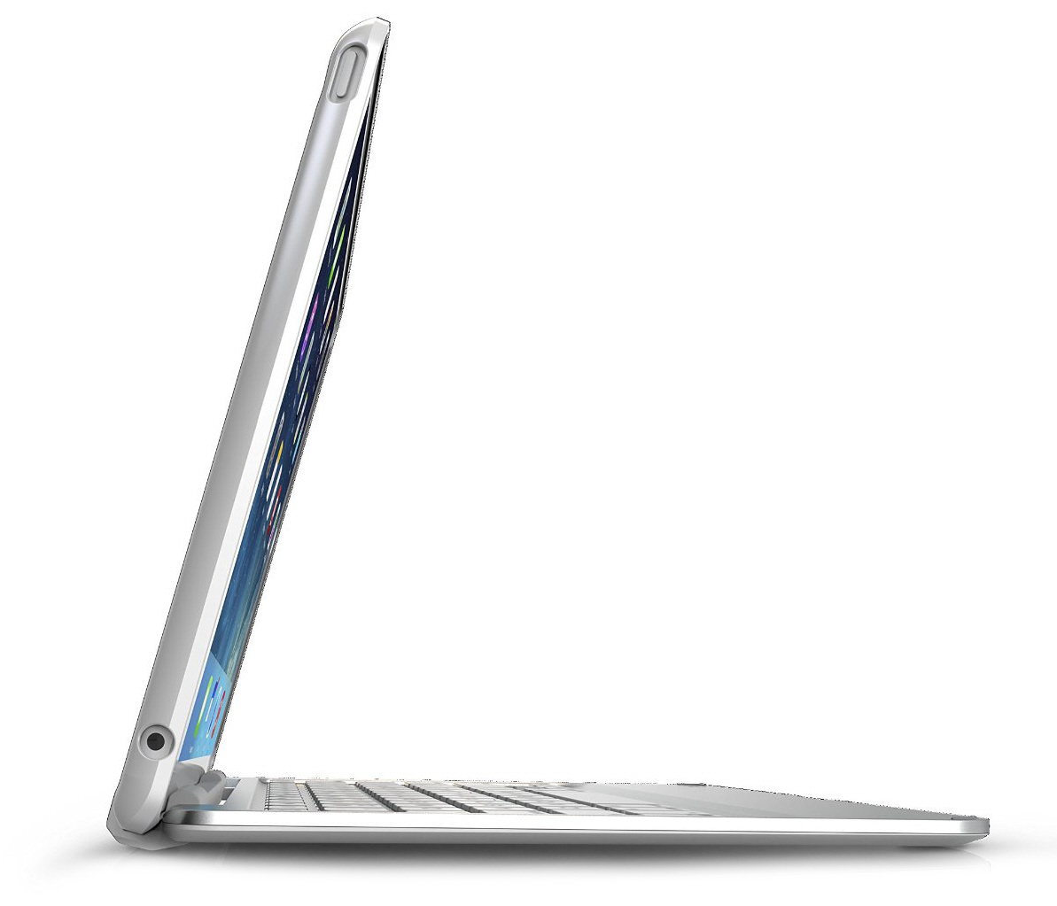 Zagg Slim Book iPad Air 2 Bluetooth Keyboard Backlit Keys Detachable Case 