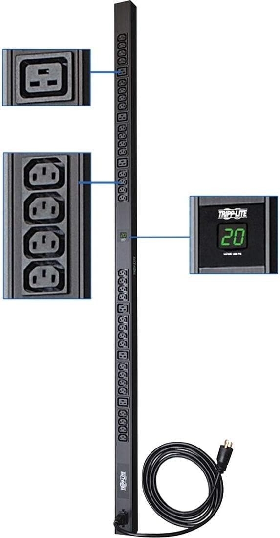 Open Box Tripp Lite PDUMV20HV-36 3.7kW Metered PDU 208/230V 16 C13 4 C19 0U