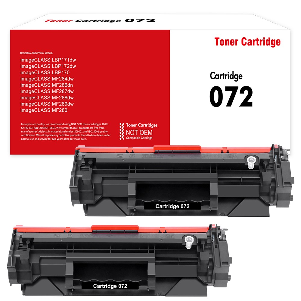 2PK Compatible 072 For Canon imageCLASS LBP172DW MF284DW Toner Cartridge