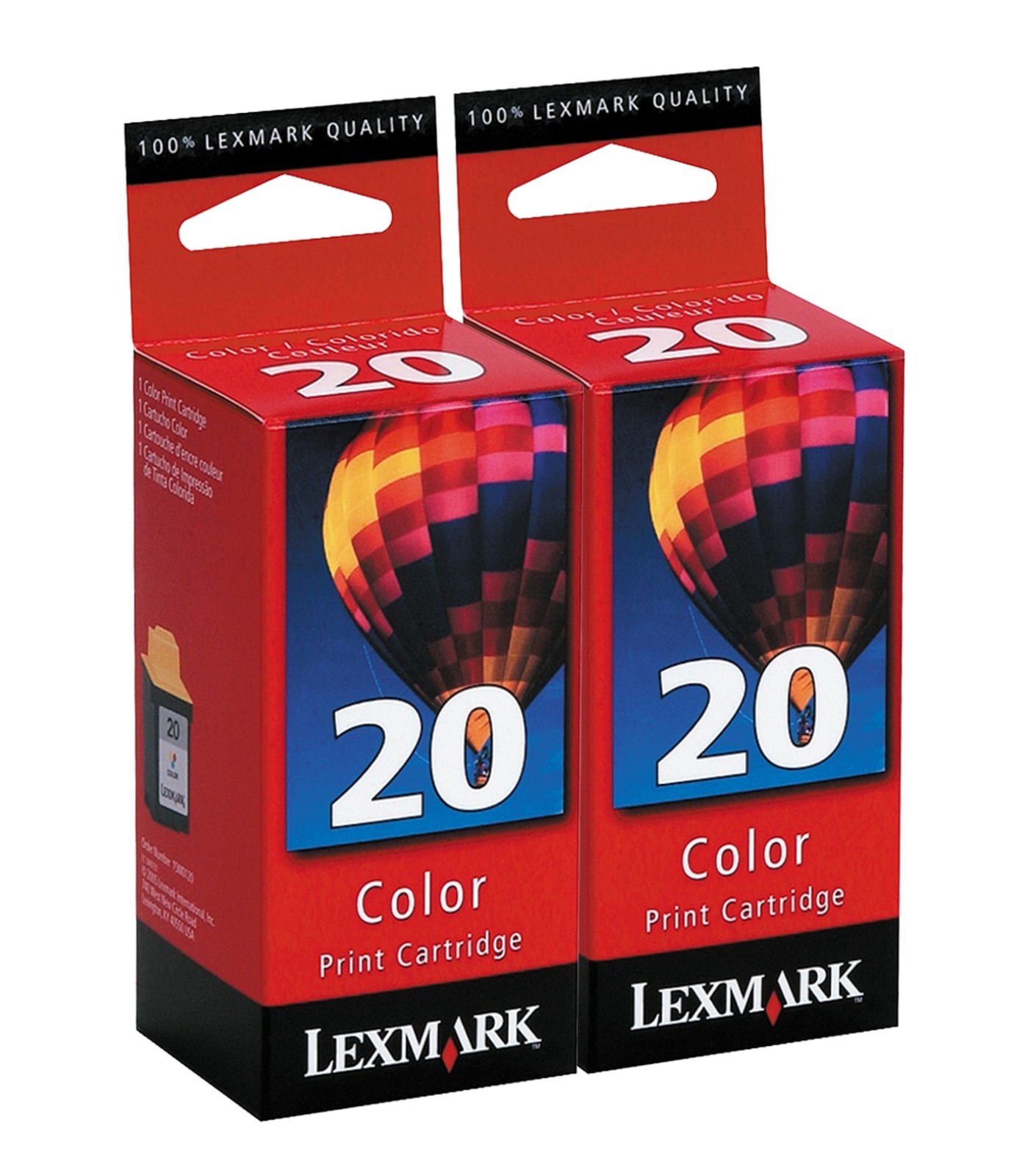 Lexmark 20 (15M0120) Color Ink Cartridge 2-Pack GENUINE NEW 