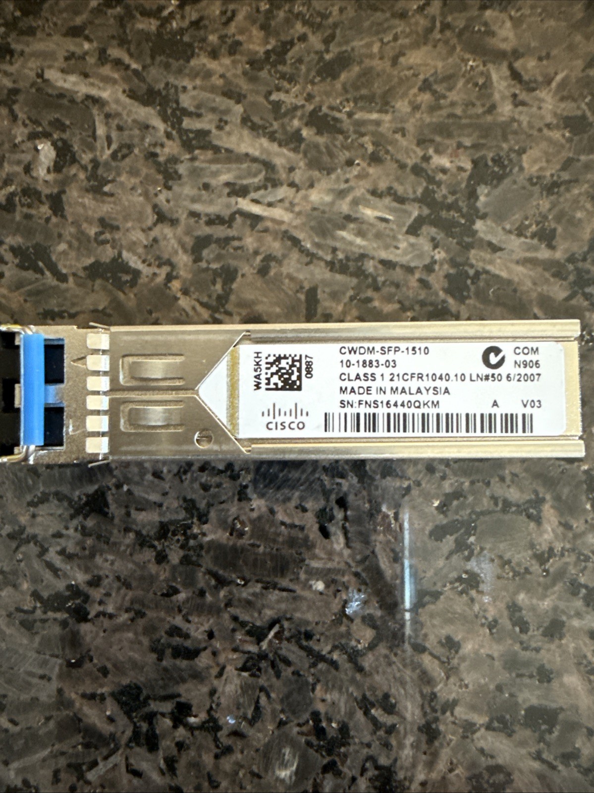 Original Genuine CISCO CWDM-SFP-1510 10-1883-02 21CFR  1040.10