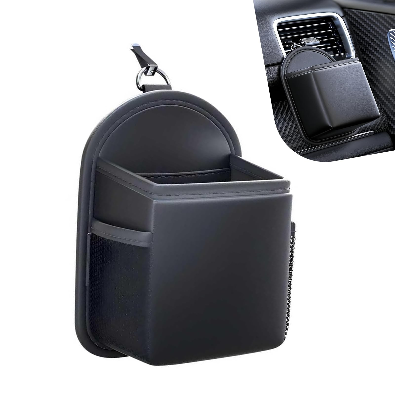 Car Vent Organizer Bag, Multi-functional Dashboard Storage Pouch for Glasses ...