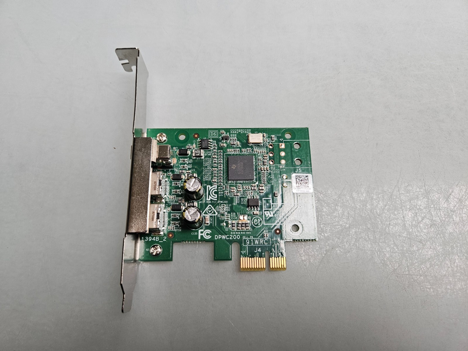 Genuine Dell 00HTTT 0HTTT DPWC200 PCIe 2x Firewire 800 1394B 1x 1394A Card