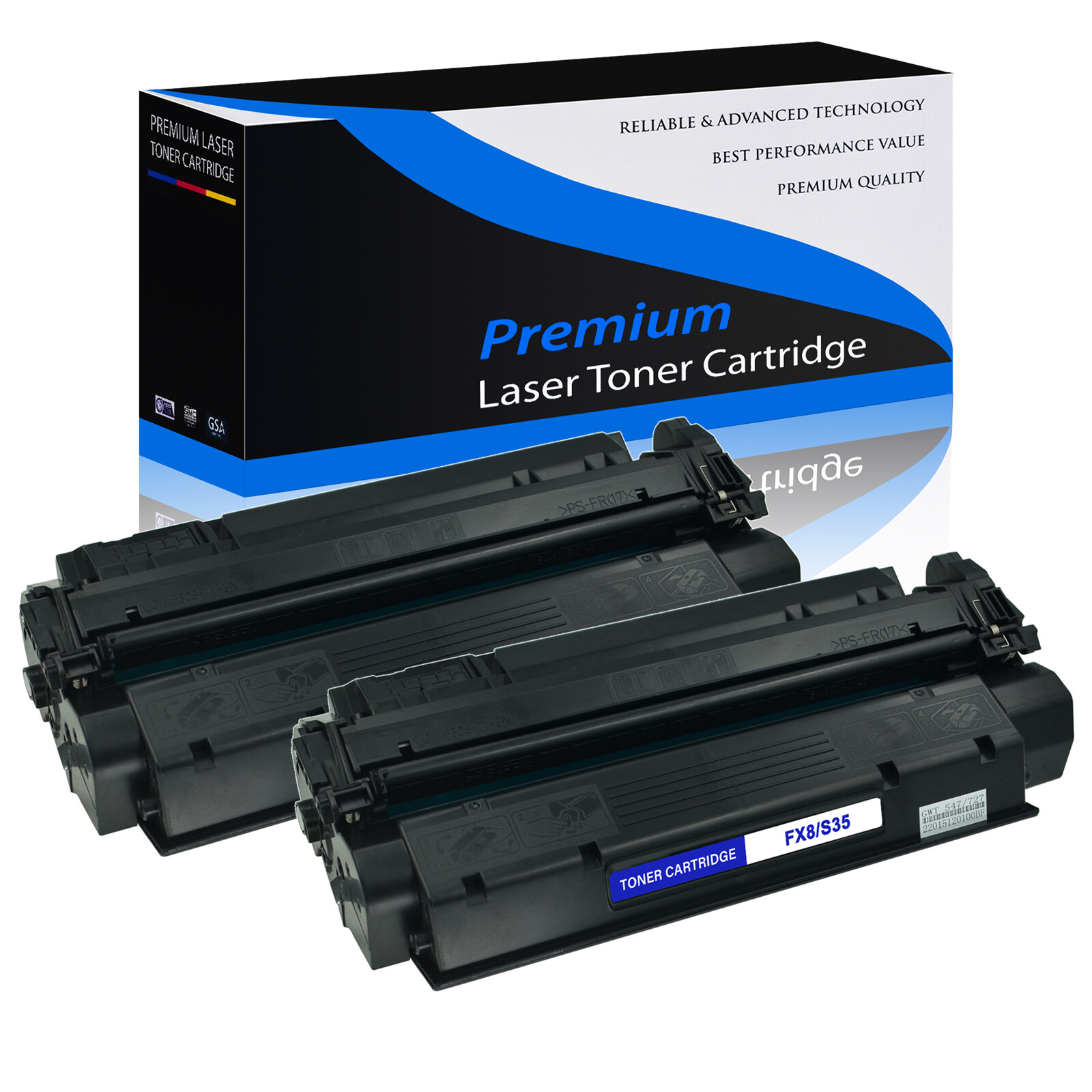 2PK S35 FX8 Toner Cartridge For Canon ImageClass 510 D320 D323 D340 D380 D383
