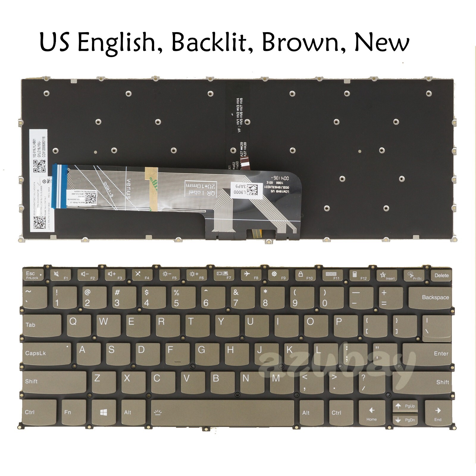 Keyboard For Lenovo IdeaPad 1-14ADA7 1-14ALC7 1-14AMN7 1-14IAU7 1-14IGL7 Backlit