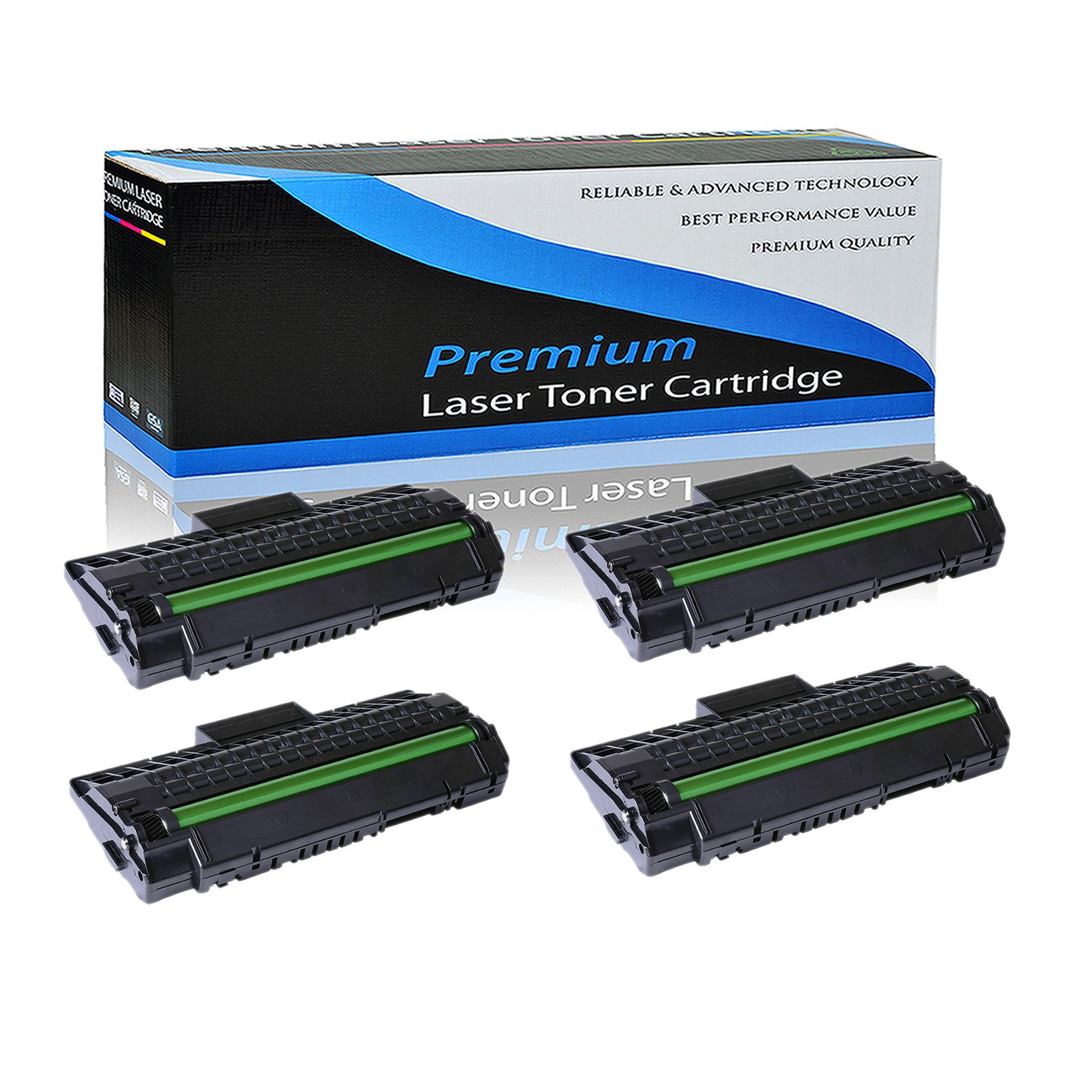 Compatible for Samsung 4PK SCX4200 Toner Cartridges SCX-D4200A SCX-4200D3