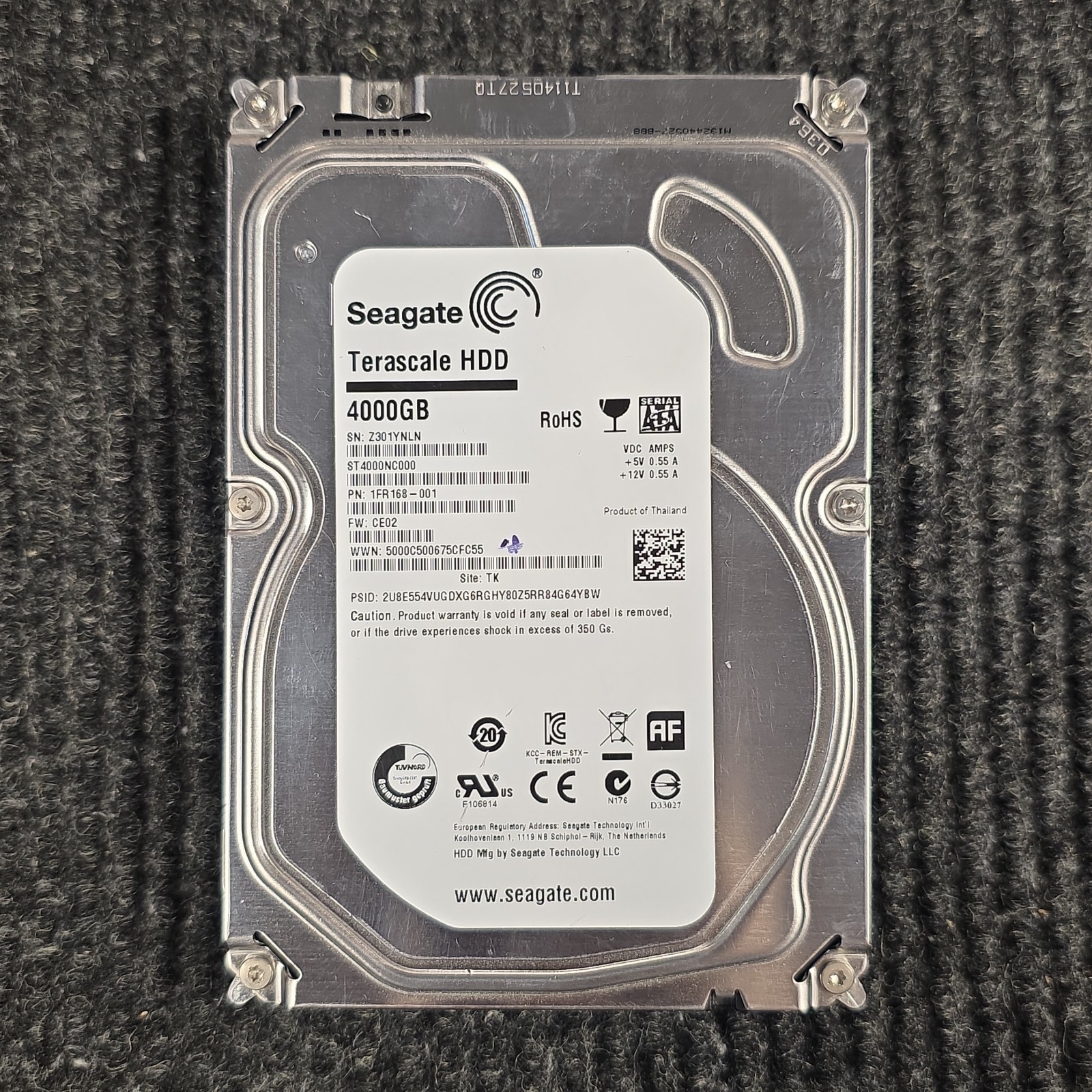Seagate ST4000NC000 4 TB HDD 5900 RPM 3.5 inch Hard Drive