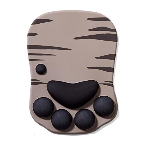 Cute Cat Paw Silicone Gel Mouse Mat with Non-Slip Support for Gamers & Workers