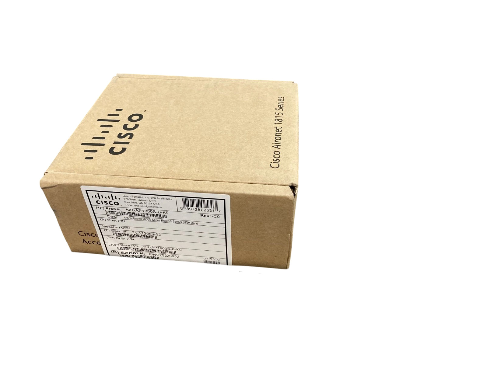 Cisco Aironet 1815 AIR-AP1800s-B-K9 Cisco Aironet 1815 - NIB, Sealed