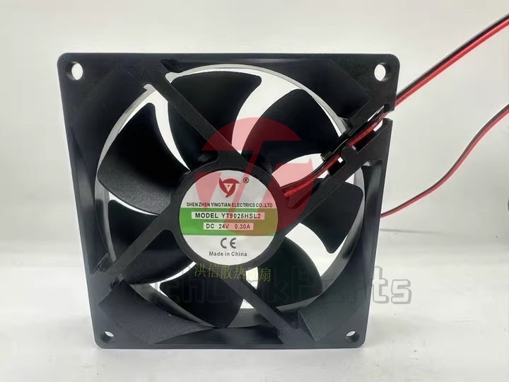 1PCS YT9025HSL2 24V0.30A 9CM 2-Wire Cooling Fan