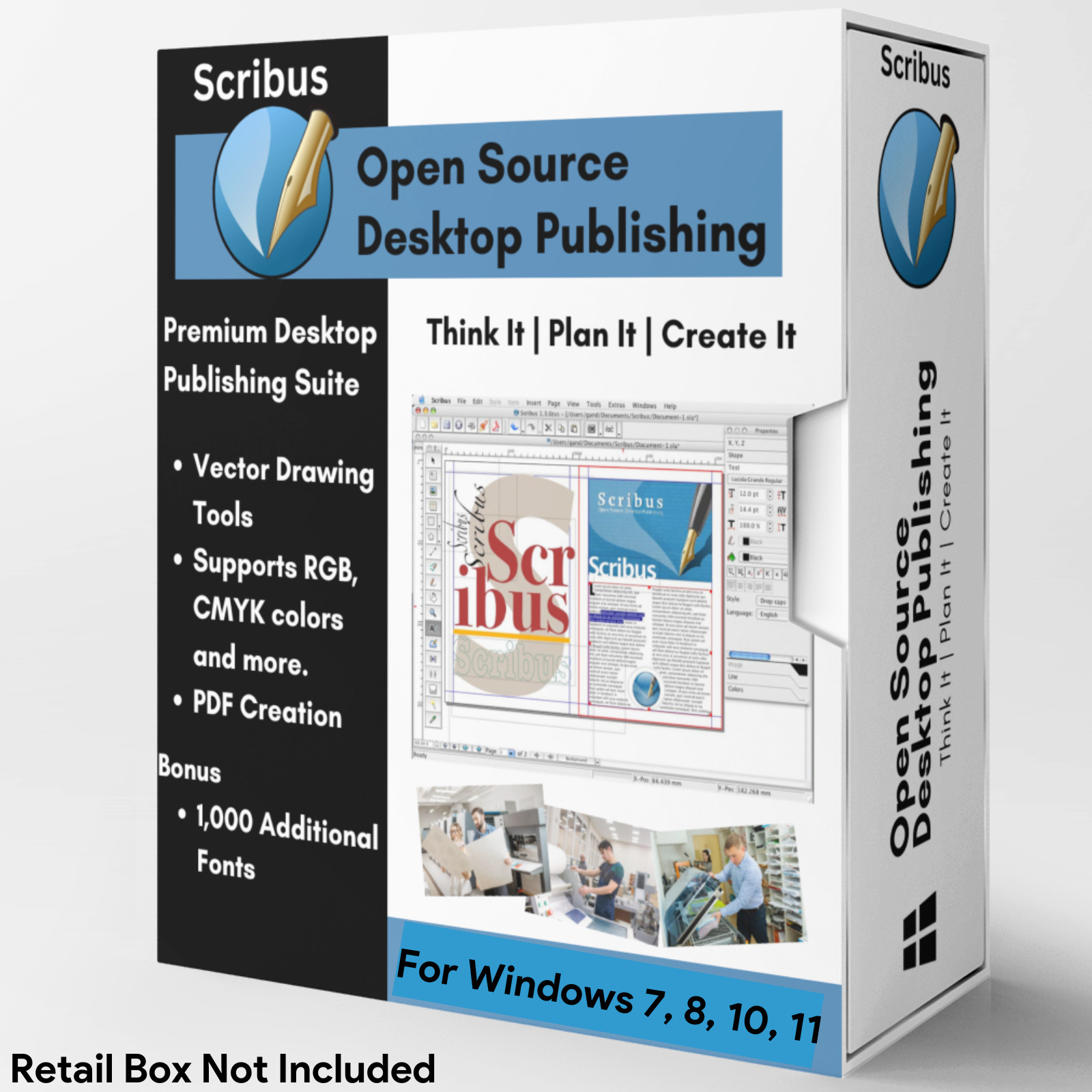 NEW Desktop Publisher Professional Publishing Print Design Software Program CD