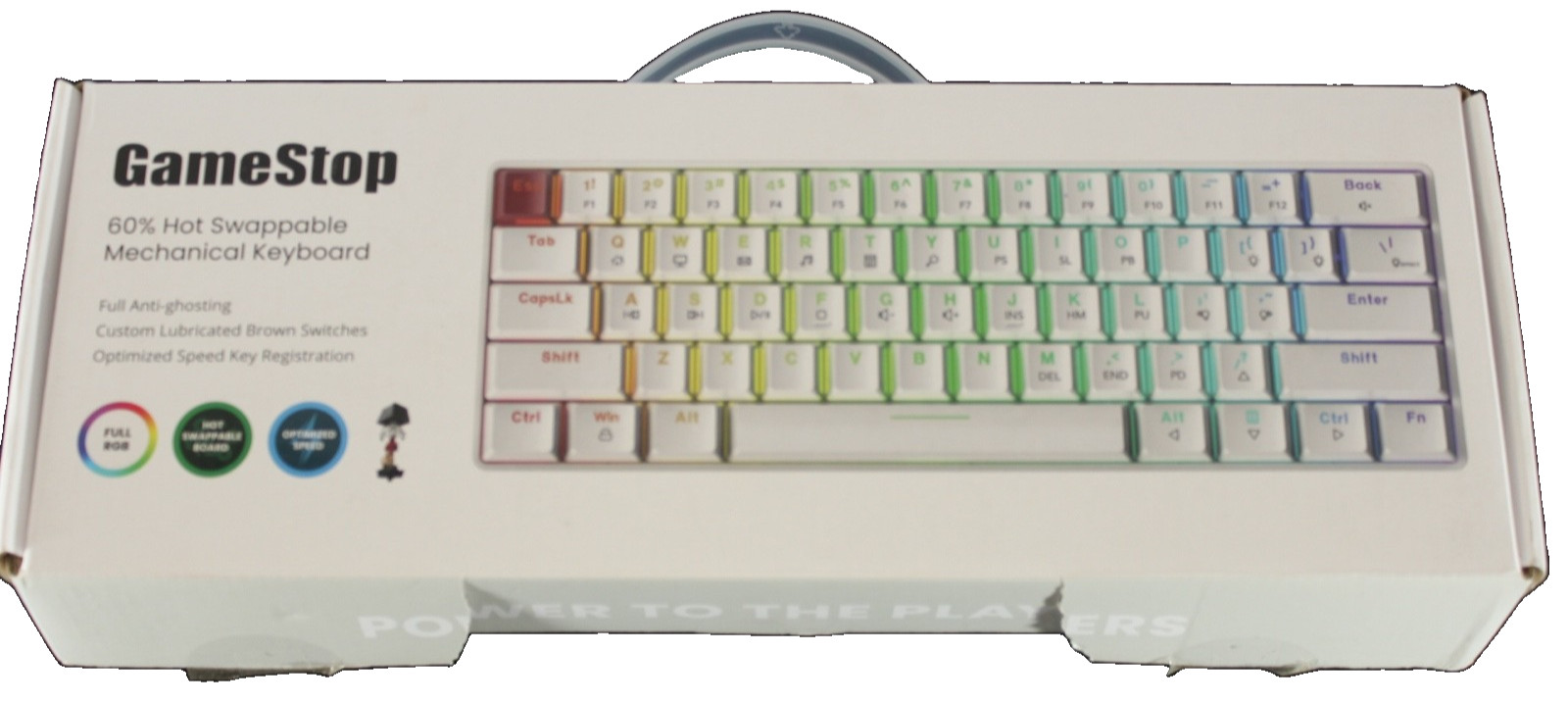 GameStop 60% TKL Hot Swappable Mechanical Keyboard FULL RGB Brand New Open Box