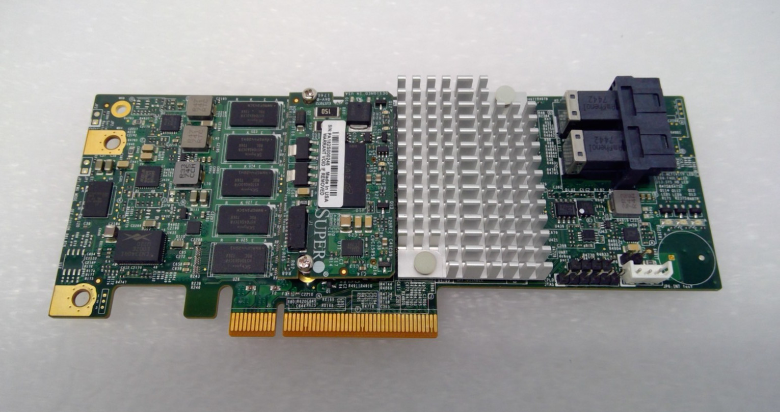 SUPERMICRO RAID Controller AOC-S3108L-H8IR-16DD 2GB SAS3108I/O 12Gbps PCIe3.0 x8