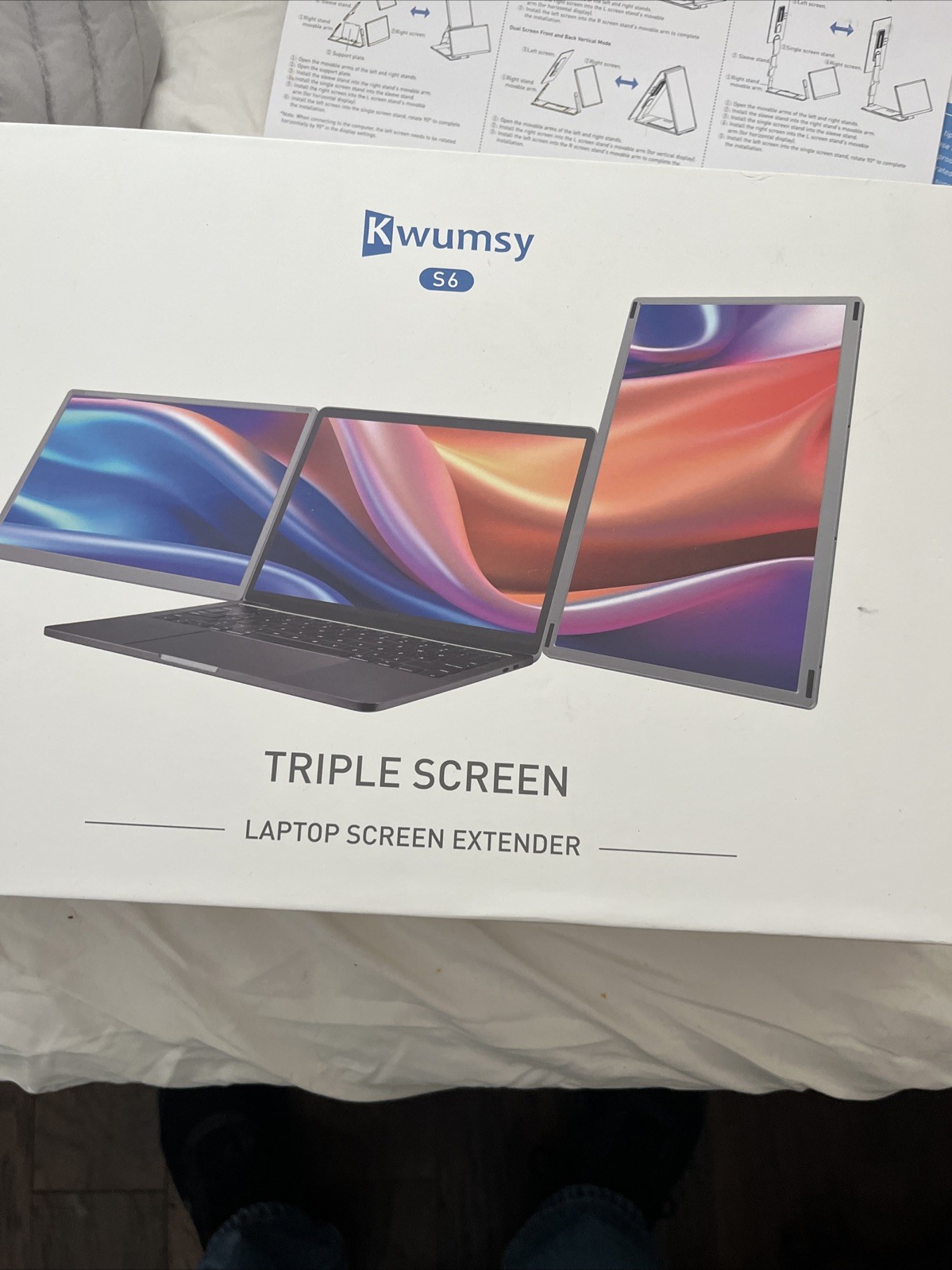 Kwumsy S6 Triple Screen Laptop Screen Extender