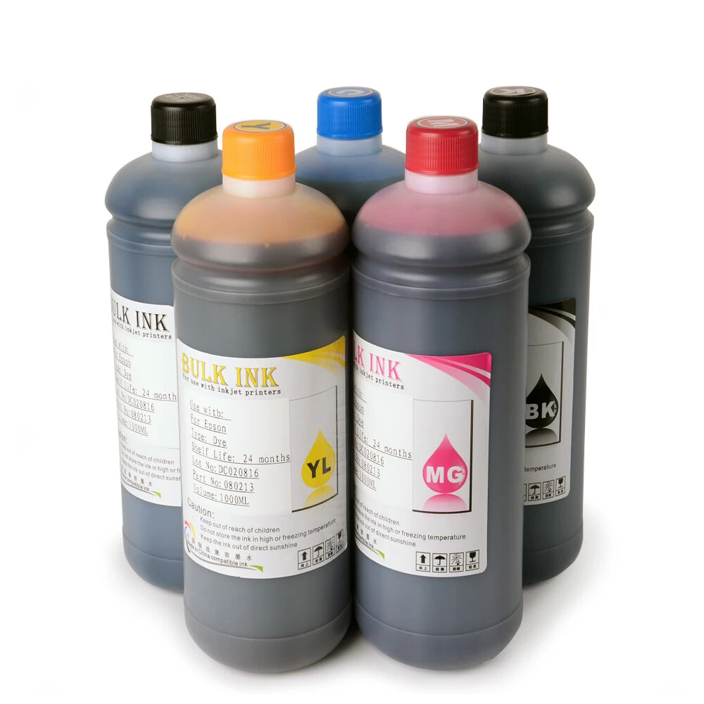 5x1000ML/Bottle Universal Dye Ink for HP T770 T610 T1100 T1200 T790 T1300 T2300