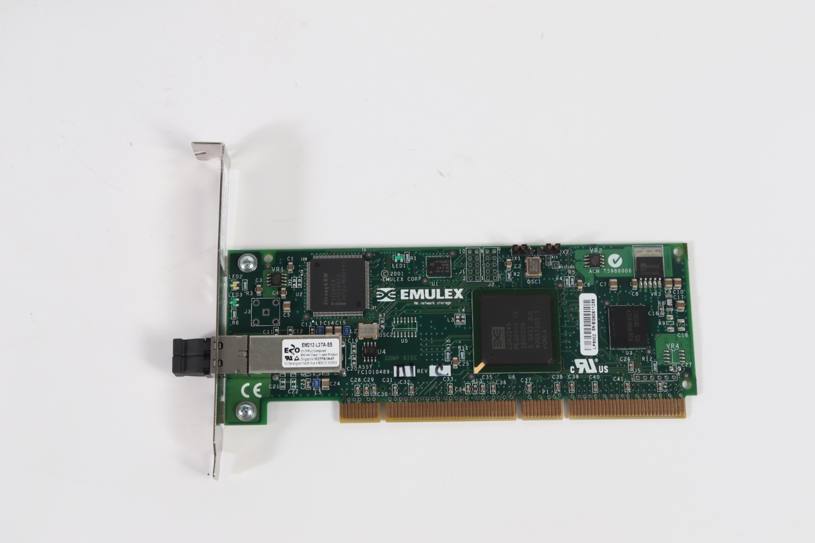 New Open Box Emulex LP9802-E 2Gb PCI-X Fibre Channel HBA – 33/66/100/133MHz